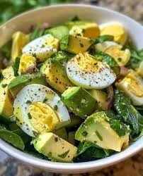 Egg avocado salad