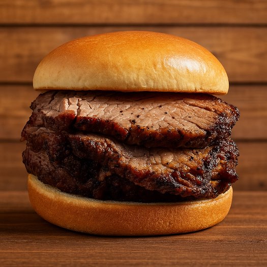 Brisket Sammy with chips