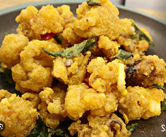 咸蛋炸Sotong
