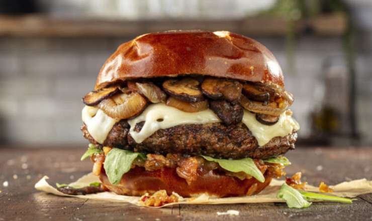 Mushroom Cheeseburger
