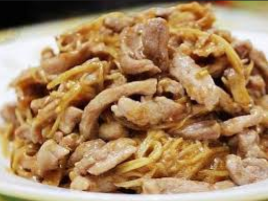 姜丝麻油猪肉
