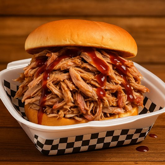 Pulled Pork Sammy with chips