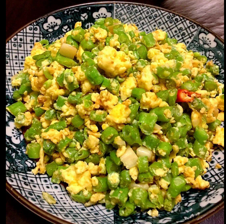 豆角炒蛋