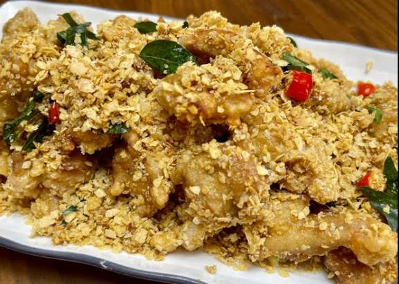 麦片鸡丁